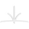 Ekena Millwork Davenport Architectural Grade PVC Gable Bracket, 96"W x 56"H x 4"D x 4"F, 14/12 Pitch GBP096X56X0404DAV00 - alternate 4